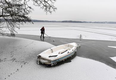 practising hockey on frozen lake practising hockey on frozen lake