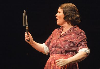 Imelda Staunton as Mrs Lovett, Sweeney Todd, Adelphi Theatre, London