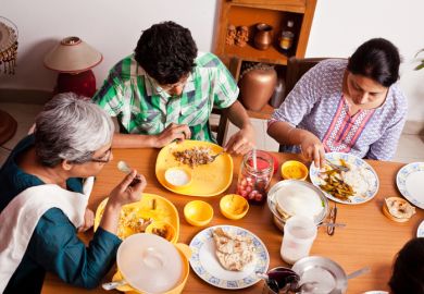An Indian family dinner An Indian family dinner