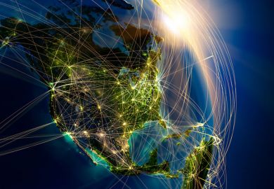 International travel, countries connected