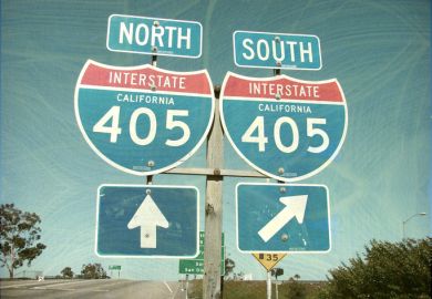 Interstate sign