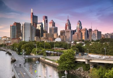 City skyline view of Philadelphia, Pennsylvania