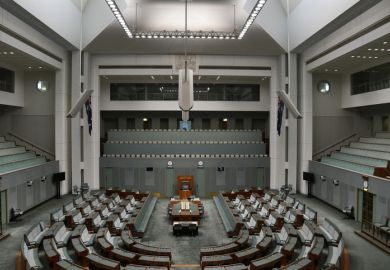 Senate, Parliament House, Capital Hill, Canberra in Australia