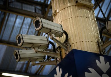 A trio of surveillance cameras keep watch over the public in the Victoria Train station iStock/A trio of surveillance cameras keep watch over the public in the Victoria Train station