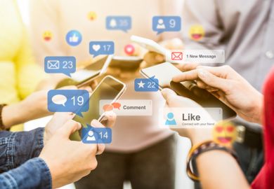 Social media illustrating academics using platforms effectively 