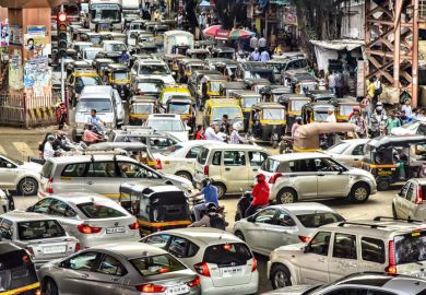 Traffic in India's largest city.