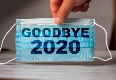 Goodbye 2020 coronavirus mask