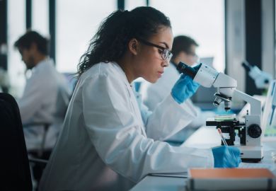 Woman in a laboratory
