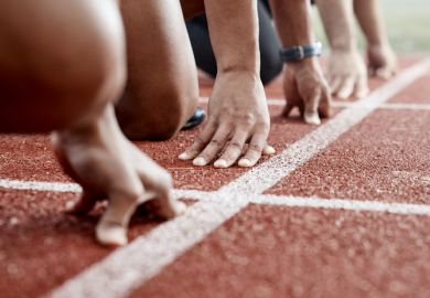 Runners start line Runners start line