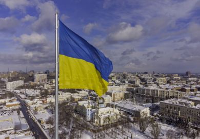 Ukraine flag, Kharkiv