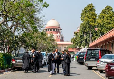 Campus of The Supreme Court of India which is the supreme judicial body of India and the highest court of the Republic of India.