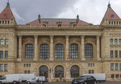 Budapest, Hungary: University of Technology and Economics Building in City Centre