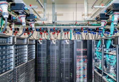 The servers of the data centre of the European Centre for Medium Range Weather Forecasts.