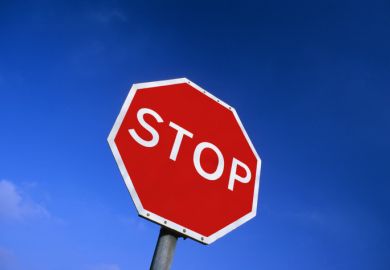A stop sign