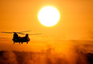 Chinook at sunset