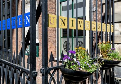  Gate of the academy building of Leiden University
