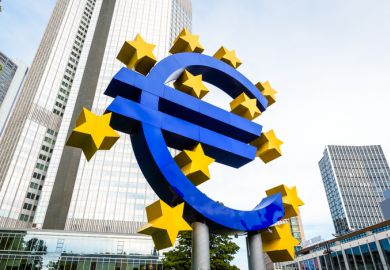 A giant euro sign