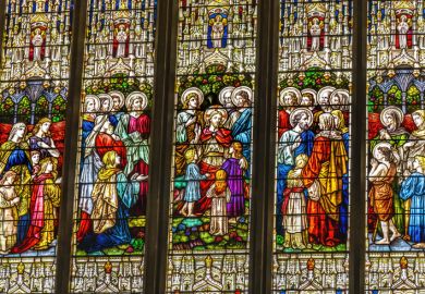 Stained Glass St Saviour's Church Basilica Dartmouth Devon England Stained Glass St Saviour's Church Basilica Dartmouth Devon England
