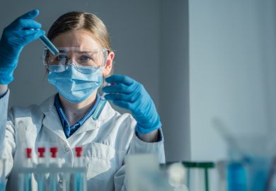 scientist in a laboratory female