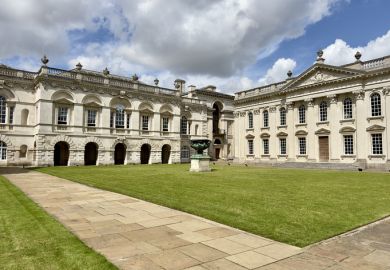 The Senate House and Old Schools buildings in Cambridge, UK