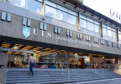The entrance to University of Technology Sydney (UTS)
