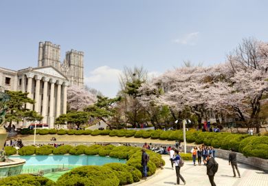 Kyung Hee University is a one of the most famous university in South Korea.  Kyung Hee University is a one of the most famous university in South Korea.
