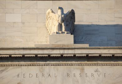 A stone eagle at the US Federal Reserve A stone eagle at the US Federal Reserve