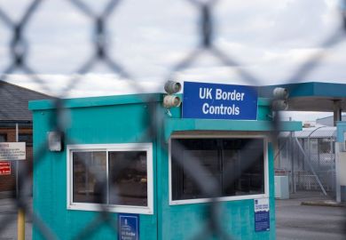 UK Border control checkpoint immigration