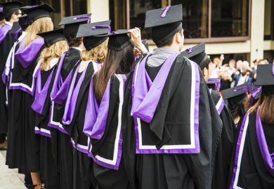 Students at graduation