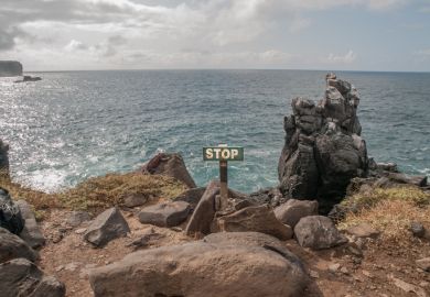 Stop, cliff edge