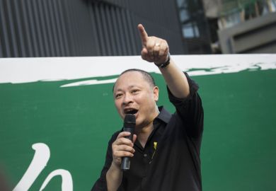 Benny Tai Yiu-ting, co-founder of Occupy Central With Love and Peace (OCLP), speaks outside the government complex in Admiralty district. Benny Tai Yiu-ting, co-founder of Occupy Central With Love and Peace (OCLP), speaks outside the government complex in Admiralty district.