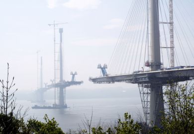 New road bridge across the Forth estuary near completion