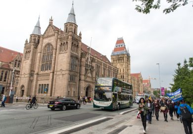 Manchester University main campus building at Oxford road