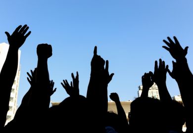 Students support university staff strike