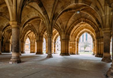Glasgow University cloisters