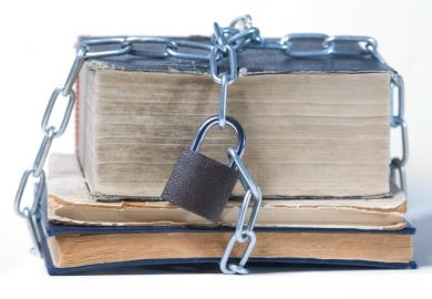 'Copyright' padlock around book 'Copyright' padlock around book