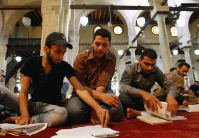 Students at Al-Azhar University