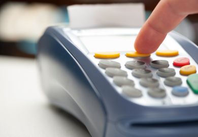 Chip and pin payment machine