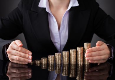 Woman and coins Woman and coins