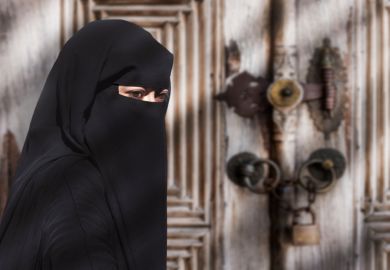 Woman wearing a niqab