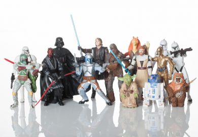 Various figures from Star Wars