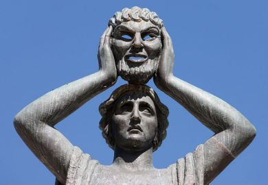 Jacinto Benavente monument, Buen Retiro Park, Madrid, Spain