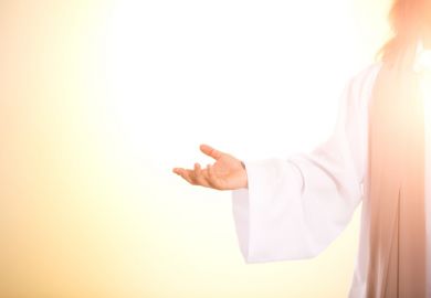 Jesus, his arms outstretched Jesus, his arms outstretched