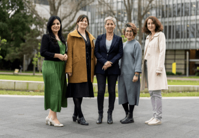 The Jina team, left to right: Maryam Zahid, Samah Shda, Parisa Glass, Sherine Al Shallah and Elnaz Irannezhad