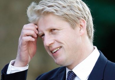 Jo Johnson smiling