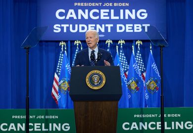 US President Joe Biden speaks at an event for his alternative student-debt relief plan that could forgive loans for as many as 26 million Americans, April 8, 2024 US President Joe Biden speaks at an event for his alternative student-debt relief plan that could forgive loans for as many as 26 million Americans, April 8, 2024