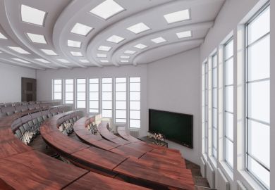 An empty lecture theatre