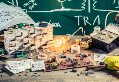 A bulb is lit in an electrical experiment