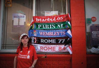 Liverpool football supporter Liverpool football supporter