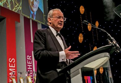 Lord Sainsbury of Turville, University of Cambridge, speaking at Times Higher Education Awards 2016 Lord Sainsbury of Turville, University of Cambridge, speaking at Times Higher Education Awards 2016